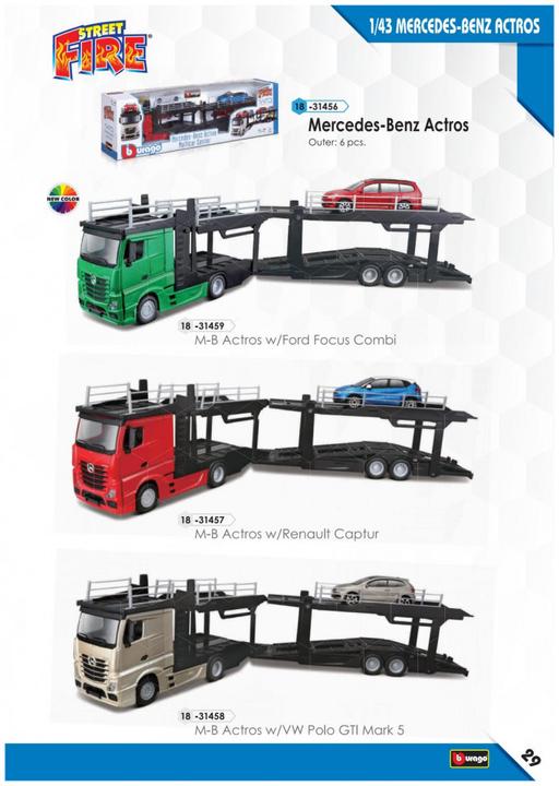 Produktbild Bburago Mercedes-Benz Actros tractor