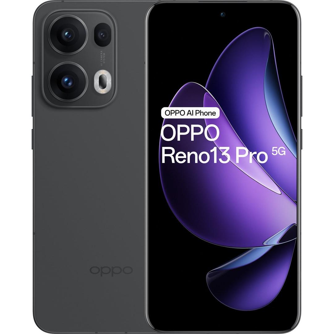 OPPO Reno 13 Pro (512 GB, Graphite Grey, 6.83", SIM + eSIM, 5G), Smartphone, Grau
