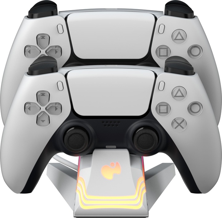 Produktbild PDP Ladestation 2 Controller Afterglow Wave weiss PS5 (PS5)