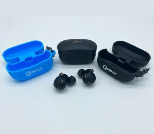 Actual product image Comply Sony WF-1000XM4 Silicon Case blue (Headphone sleeve)