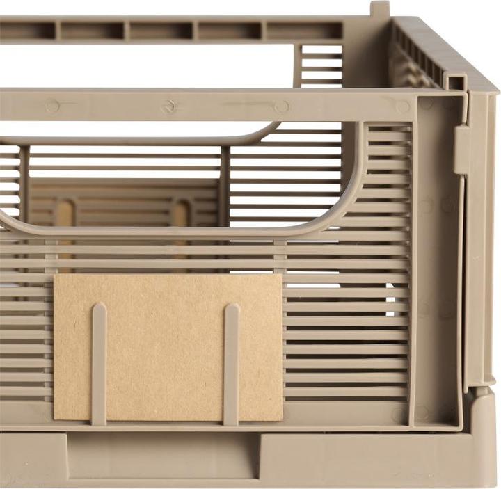 Produktbild Schou Aufbewahrungsbox DELUXE faltbar, recycled Plastic, L 2er Braun (33 cm, 10 l, 2x)