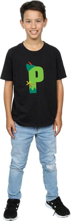 Actual product image Disney Boys Alphabet P Is For Peter Pan T-Shirt (140, 146)