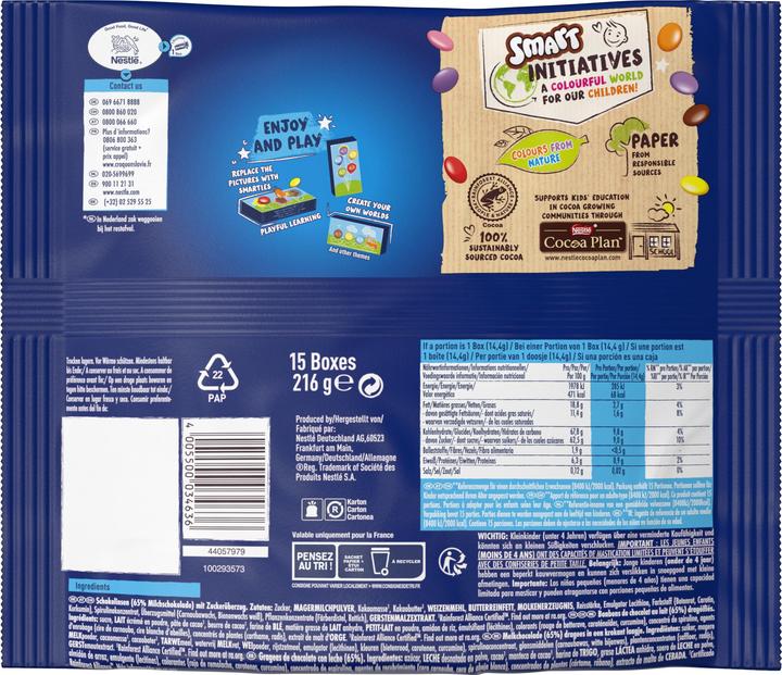 Image du produit Nestlé Smarties Mini (216 g)