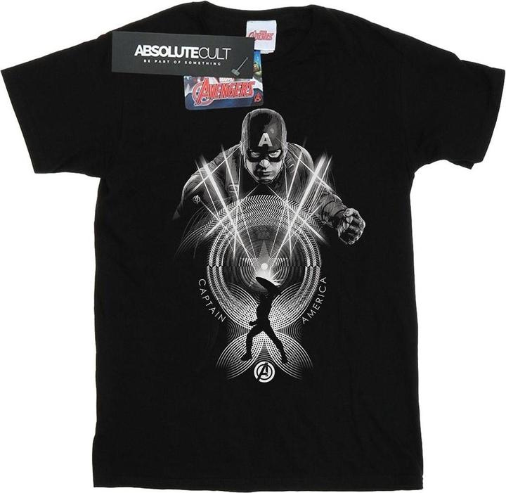Actual product image Mens Captain America Circle T-Shirt (XXL)