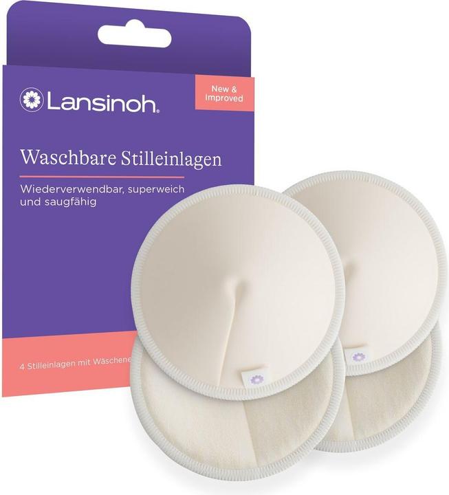 Lansinoh Waschbare Stilleinlage 4er Pack - Weiss