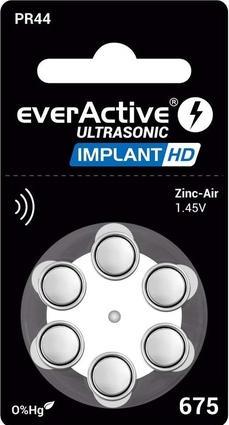 Produktbild Everactive Ultrasonic Implant HD 675 - Hörgerätebatterien (6 Stk., 675)