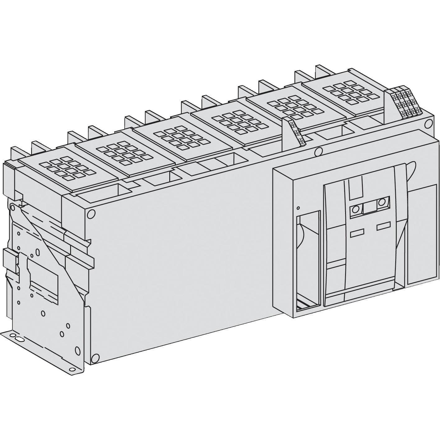 Schneider Electric, Schutzschalter, Masterpact NW40bH2, 3 P, 4000A, max. Ausschaltverm. 150kA 48107