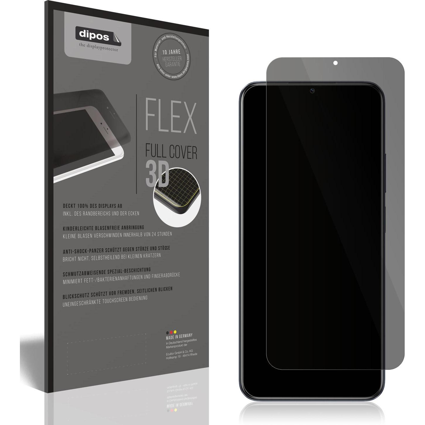 Dipos Blickschutzfolie 2-Way Anti-Shock (1 Stück, Realme C33), Smartphone Schutzfolie, Transparent