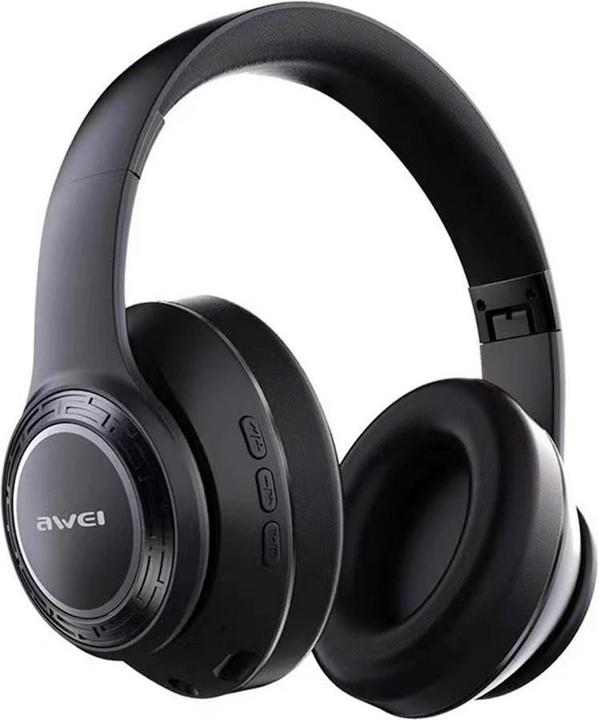 Actual product image Awei słuchawki nauszne Bluetooth A300BL czarny/black (12 h, Wireless)