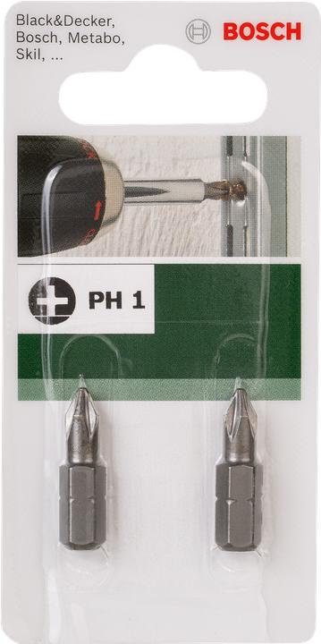 Actual product image Bosch Zubehör Cross recess bit PH 1 Accessor (Cross Phillips PH M1)