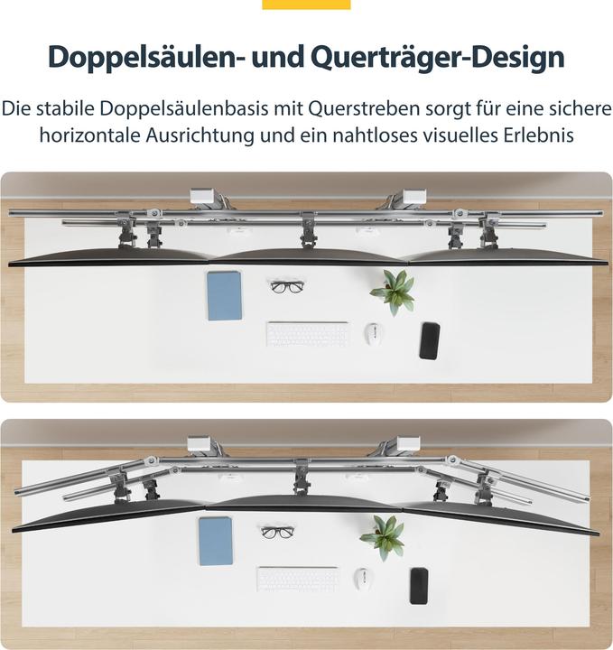 Produktbild StarTech Six-Monitor Mount (Tisch, 32", 8 kg)