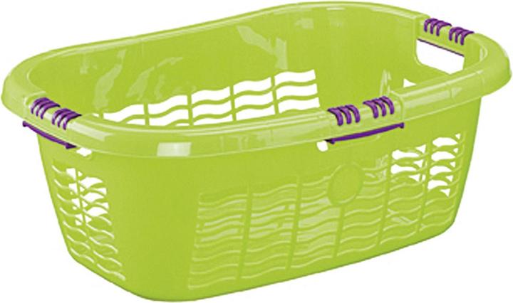 Produktbild Lockweiler Wäschekorb Ergo mit Softgriff 65x45x25cm limone (67338 l)