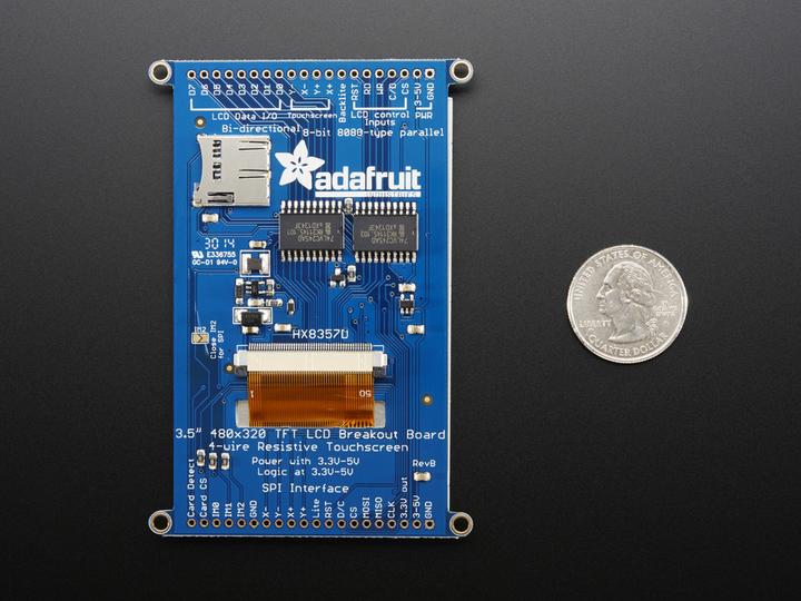 Produktbild Adafruit 3.5" TFT 320x480 Touchscreen w/MicroSD (Diverse)