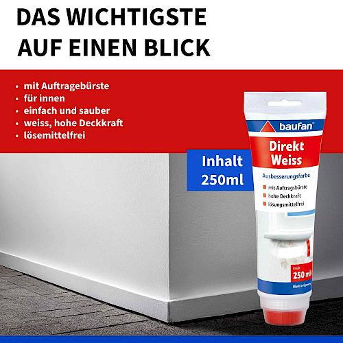 Produktbild Baufan Direkt Weiss (Weiss, 0.25 l)