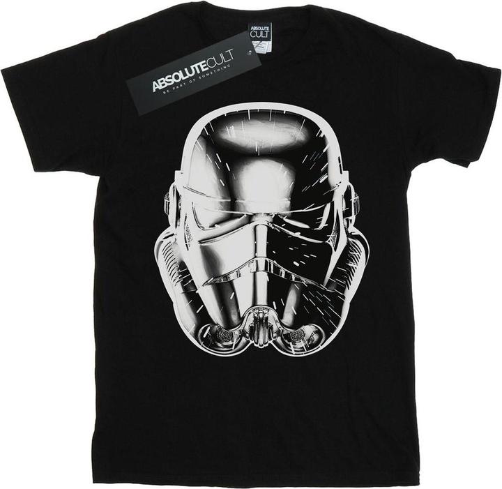 Actual product image Star Wars Mens Stormtrooper Warp Speed Helmet T-Shirt (L)