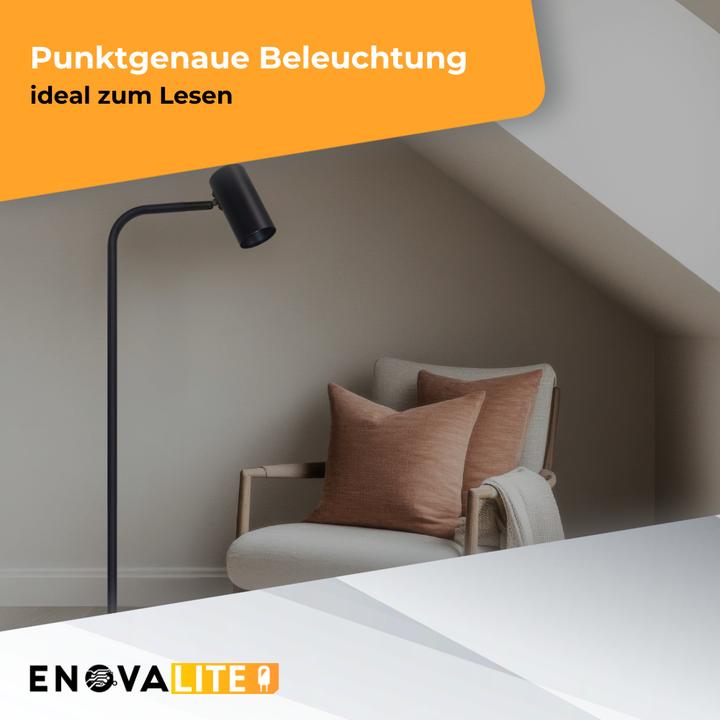 Image du produit Enovalite Magnifique lampadaire LED, noir (GU10)