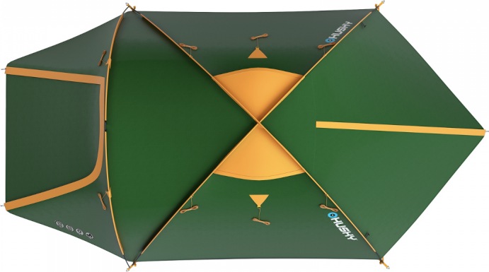 Actual product image Husky Bizon 3 Classic Classic Tent - Groen - 3 Persoons (Tunnel tent, 5.24 kg, 3 persons)