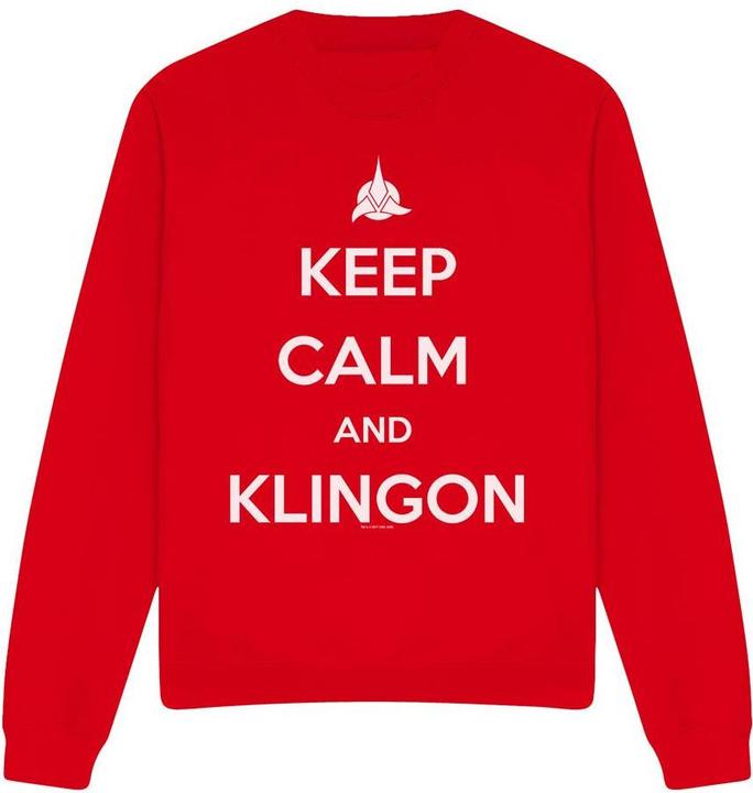 Actual product image Unisex Adult Calm Klingon Sweatshirt (M)