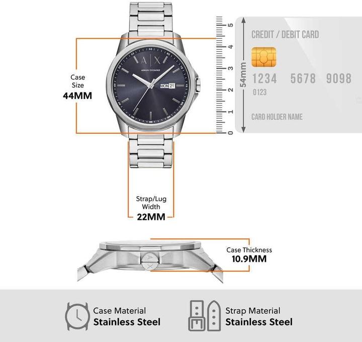 Produktbild Armani Exchange Herrenuhr (Analoguhr, 44 mm)