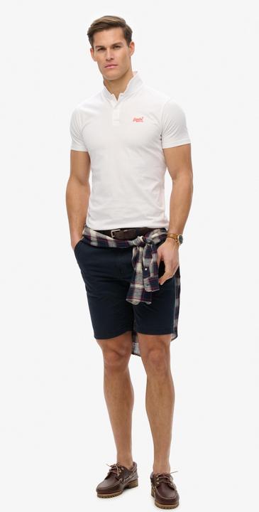 Produktbild Superdry Essential Jersey-Polohemd mit neonfarbenem Logo (XL)