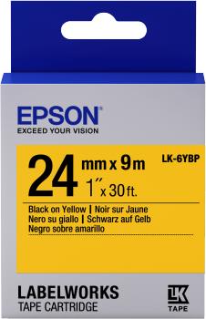 Energie-Label Epson Klebeband, 24 mm (C53S656005) (2.40 cm, Gelb, Schwarz)