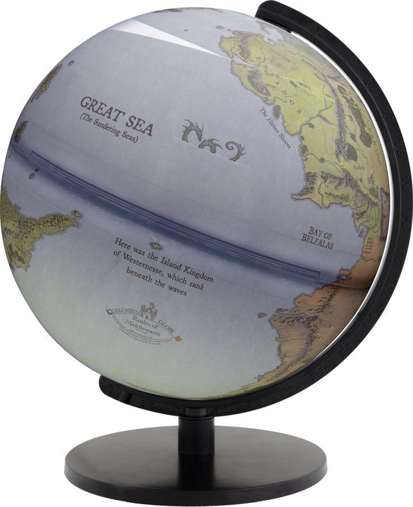 Actual product image Columbus "Lord of the Rings" Middle Earth Terra Globe Ø 26 cm with LED lighting + USB cable (26 cm)