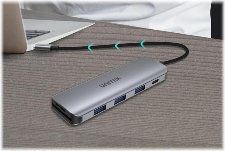 Actual product image Unitek Interface Hub (USB-C, 6 ports)