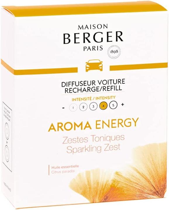 Produktbild Maison Berger Autodiffusor Refill Energy Zestes Toniques 2 Stück