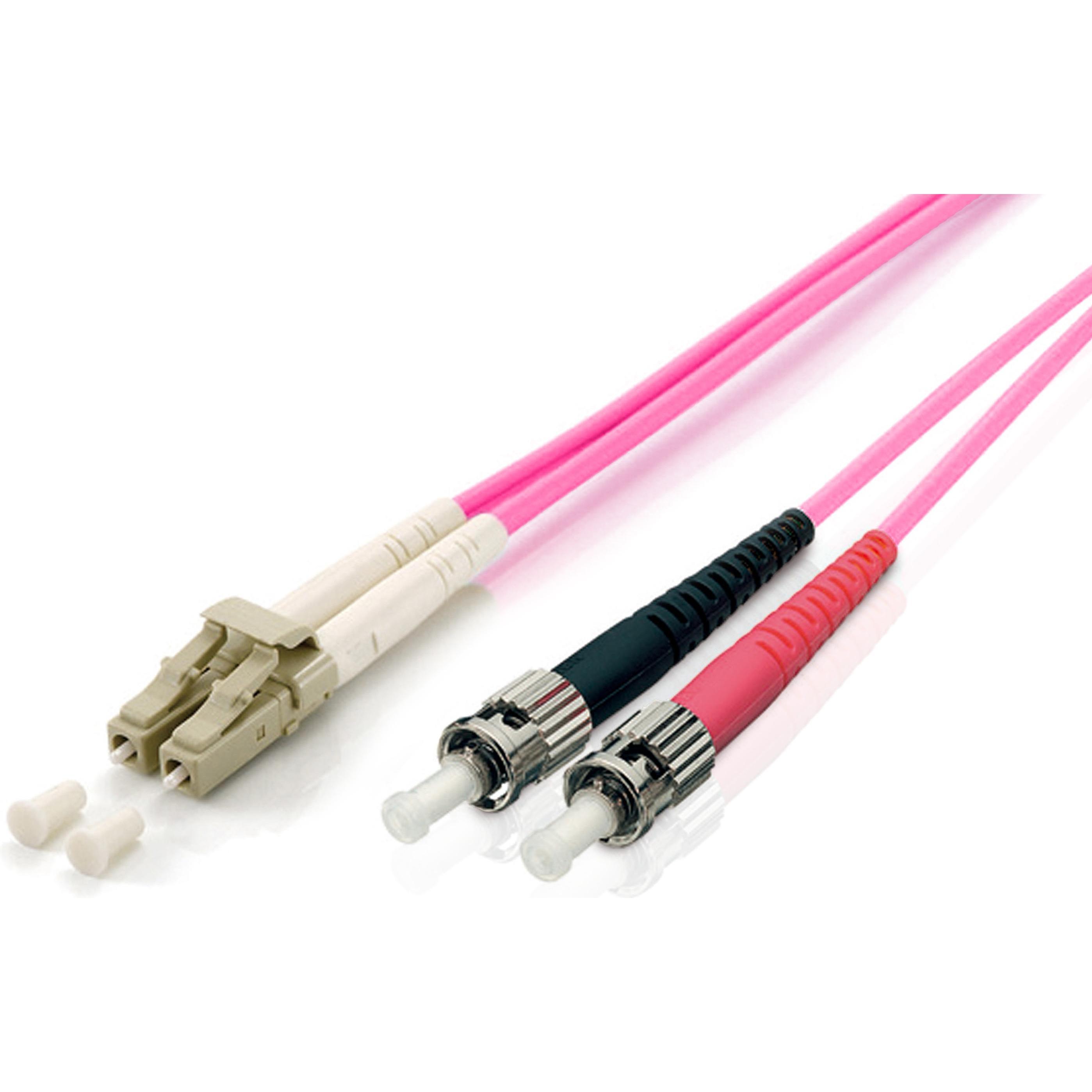 equip LWL Patchkabel LC->ST Multimode Duplex OM4 vi (5 m), Netzwerkkabel