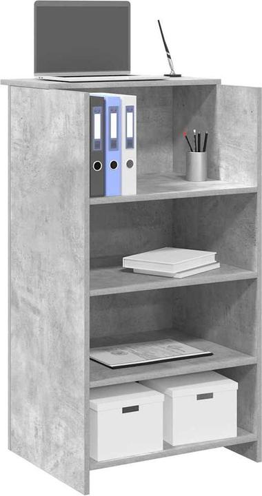 Immagine prodotto VidaXL Bancone reception grigio cemento 55x50x103,5 cm bancone reception in legno