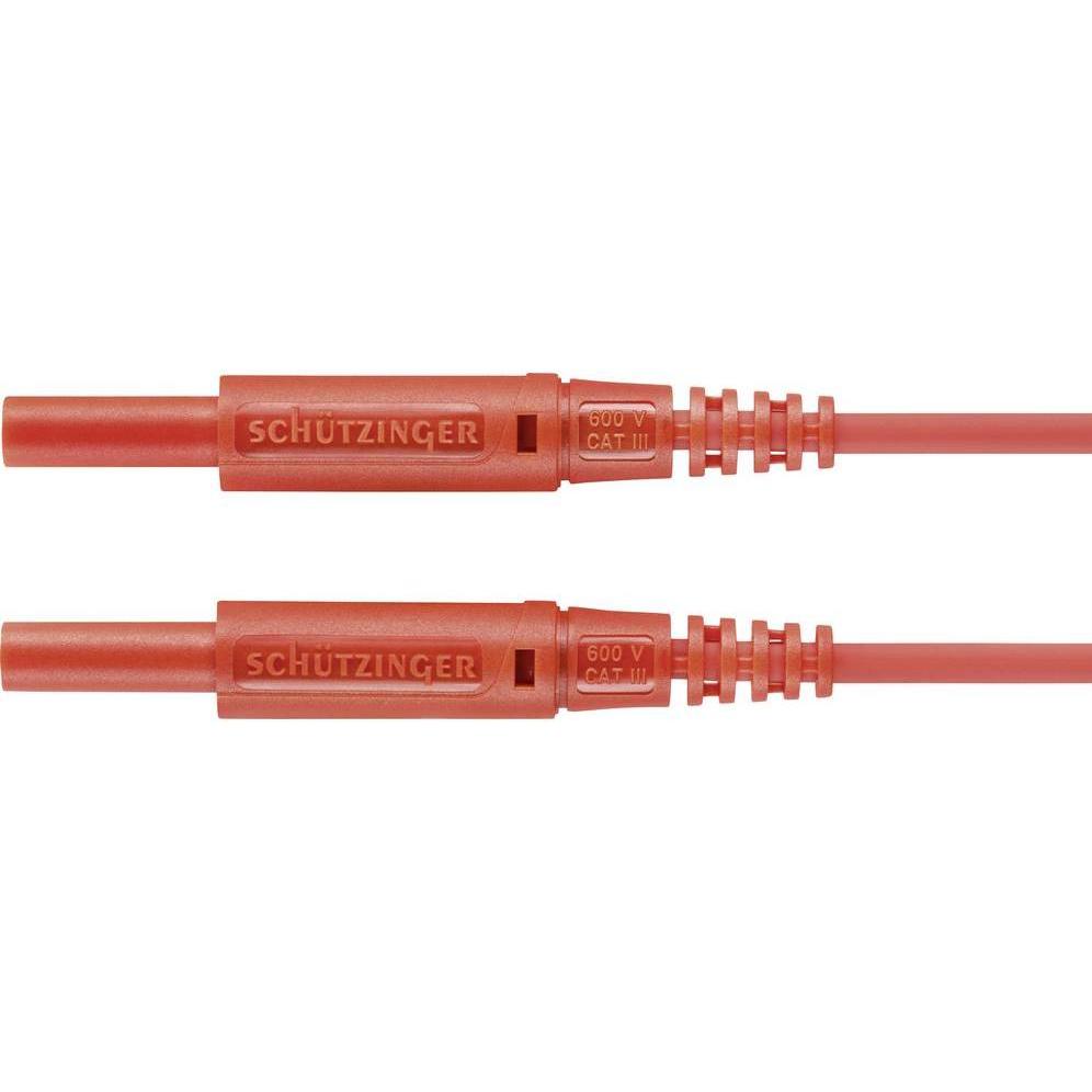 Schutzinger, Messleitung, Schützinger MSFK A301 / 0.5 / 100 / RT Messleitung (Stecker 2 mm - Stecker 2 mm)
