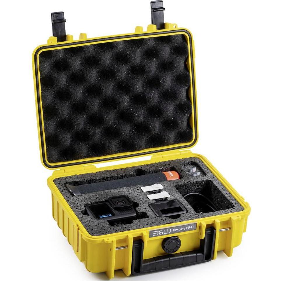 B&W International B&W Transportkoffer Outdoor für GoPro 9 10 11 12 13 - 1000 (PP.41) - wasserdicht nach IP67, Accessori action cam, Giallo