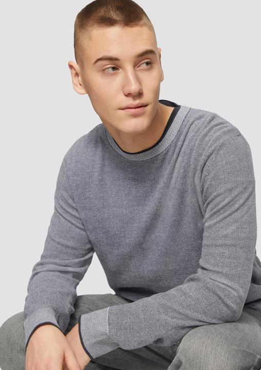 Produktbild S.Oliver Strickpullover Strickpullover in Melange-Optik (XXL)