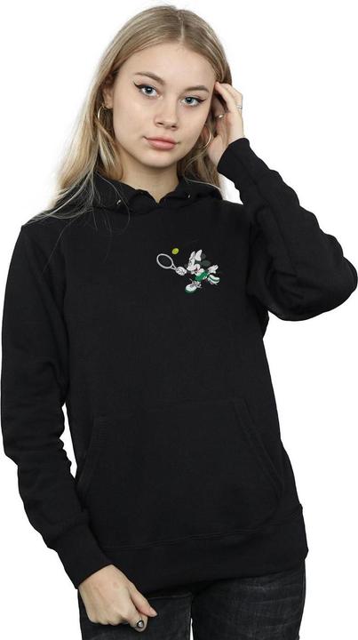 Immagine prodotto Disney Minnie Mouse Tennis Breast Print Felpa con Cappuccio Donna (M)