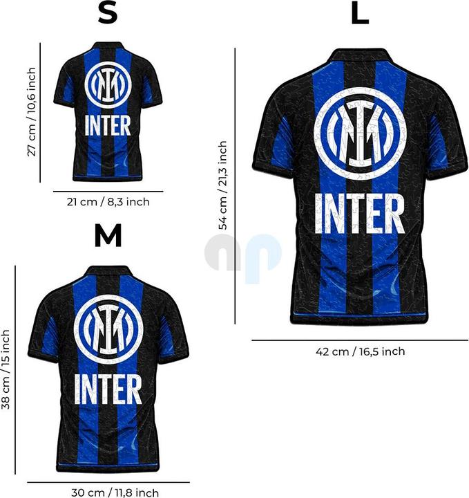 Produktbild Iconic FC Inter Mailand - Trikot - Holz Puzzle Grösse S (150 Teile) (150 Teile)