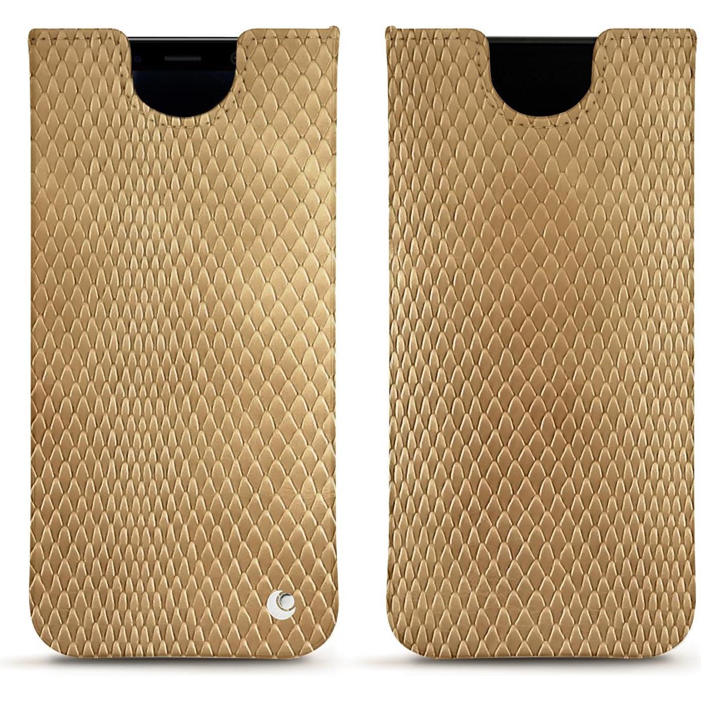 Noreve Lederschutzhülle (Samsung Galaxy S8+), Smartphone Hülle, Beige