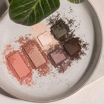 Produktbild Benecos BIO-Palette Small Marrakech - 12g - Beauty ID (Lilac Light, Muddy Olive, Very Woody, Matt Desert)