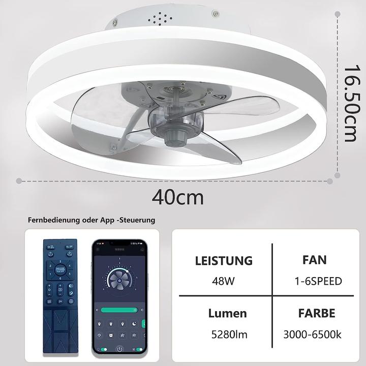 Image du produit Wildcat Ventilateur de plafond avec éclairage