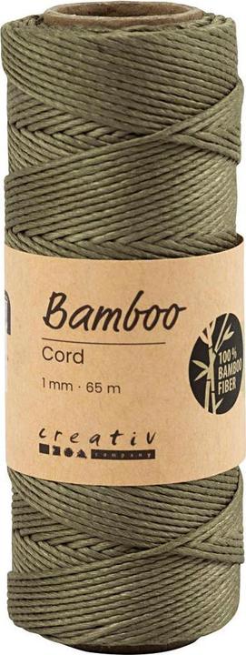 Actual product image Creativ Company Bamboo cord 1 mm, 65 m olive green (65 m)