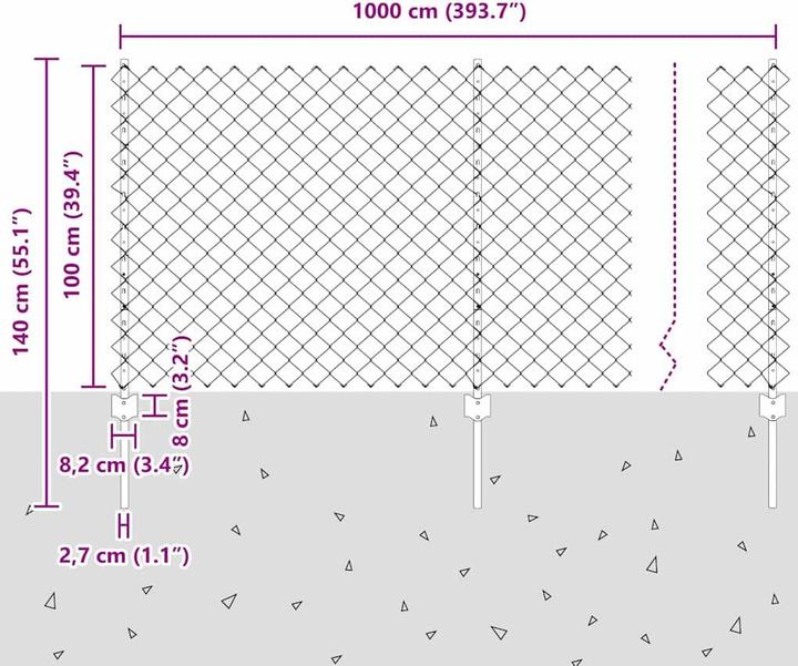 Produktbild vidaXL Aussenbarriere