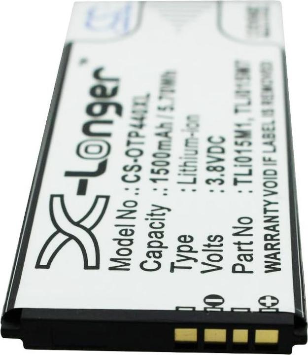 Actual product image CS Cameron Sino Akku Alcatel One Touch Pixi 4 4.0 Akku TLi015M1, TLi015M7, OT-4034