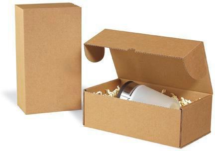 Actual product image Transpak Hinged box 1-wall dimensions 265x155x91mm quality 1.4B brown brown (50x)