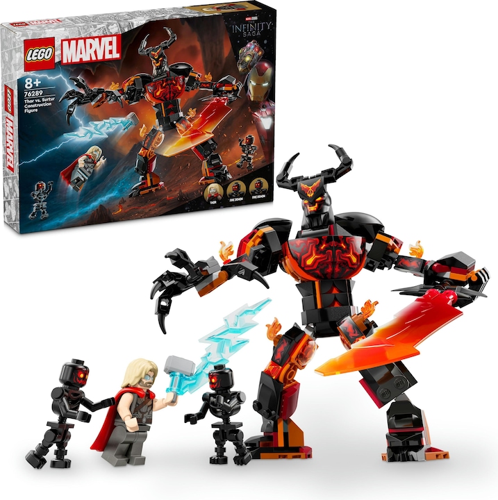 Immagine prodotto LEGO Figura di costruzione di Thor contro Surtur (76289, LEGO Marvel)