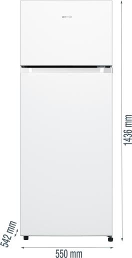 Produktbild Gorenje RF414DPW4 Stand-Kühl-Gefrierkombination (206 l)