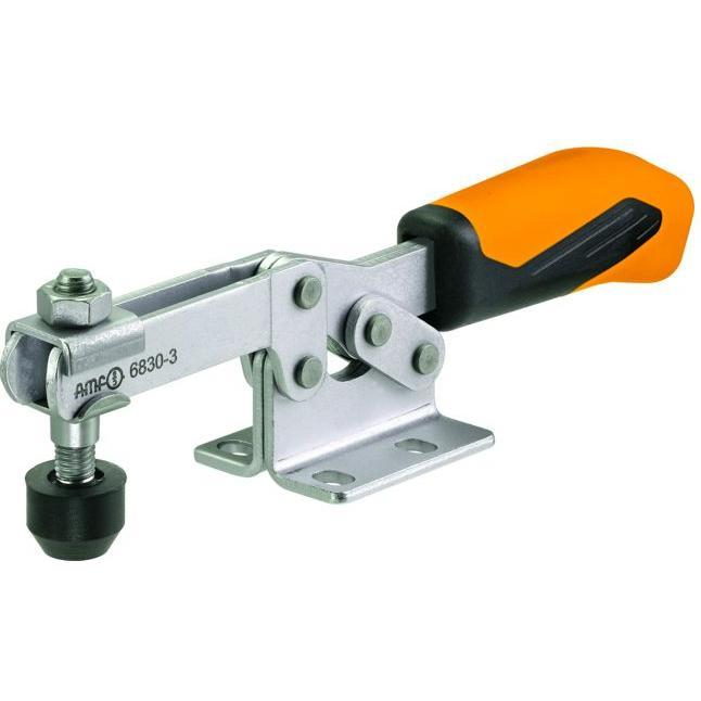 Amf, Schraubstock + Zwinge, Waagrechtspanner mit waagrechtem Fuss, rostfrei 0