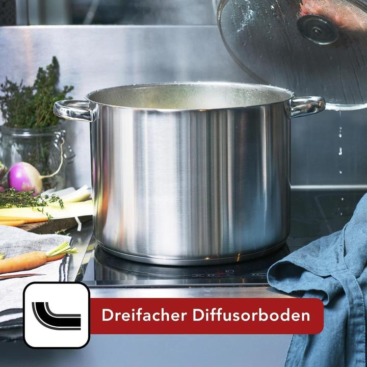 Produktbild Baumalu 204013 cooking pan with lid 24 cm diameter (Bratpfanne, Kochtopf, Kupfer)