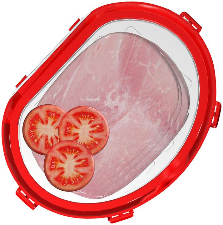 Image du produit Rosenstein & Söhne Lot de 4 boîtes fraîcheur pour charcuterie et fromage, ovale