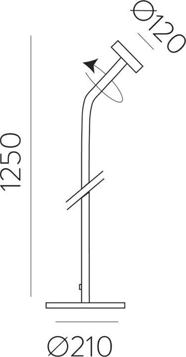 Produktbild ACB Iluminacion ACB Stehleuchte Corvus (675 lm)