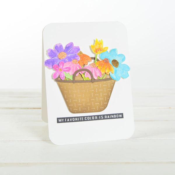 Actual product image Sizzix Thinlits punching stencil "In the Meadow"