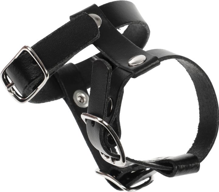 Produktbild Rimba Erotische Mode ra7468 Penisband Schwarz Echtes Leder